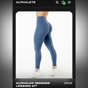 (NEW) ALPHALETE-ALPHALUX WONDER LEGGING 27"